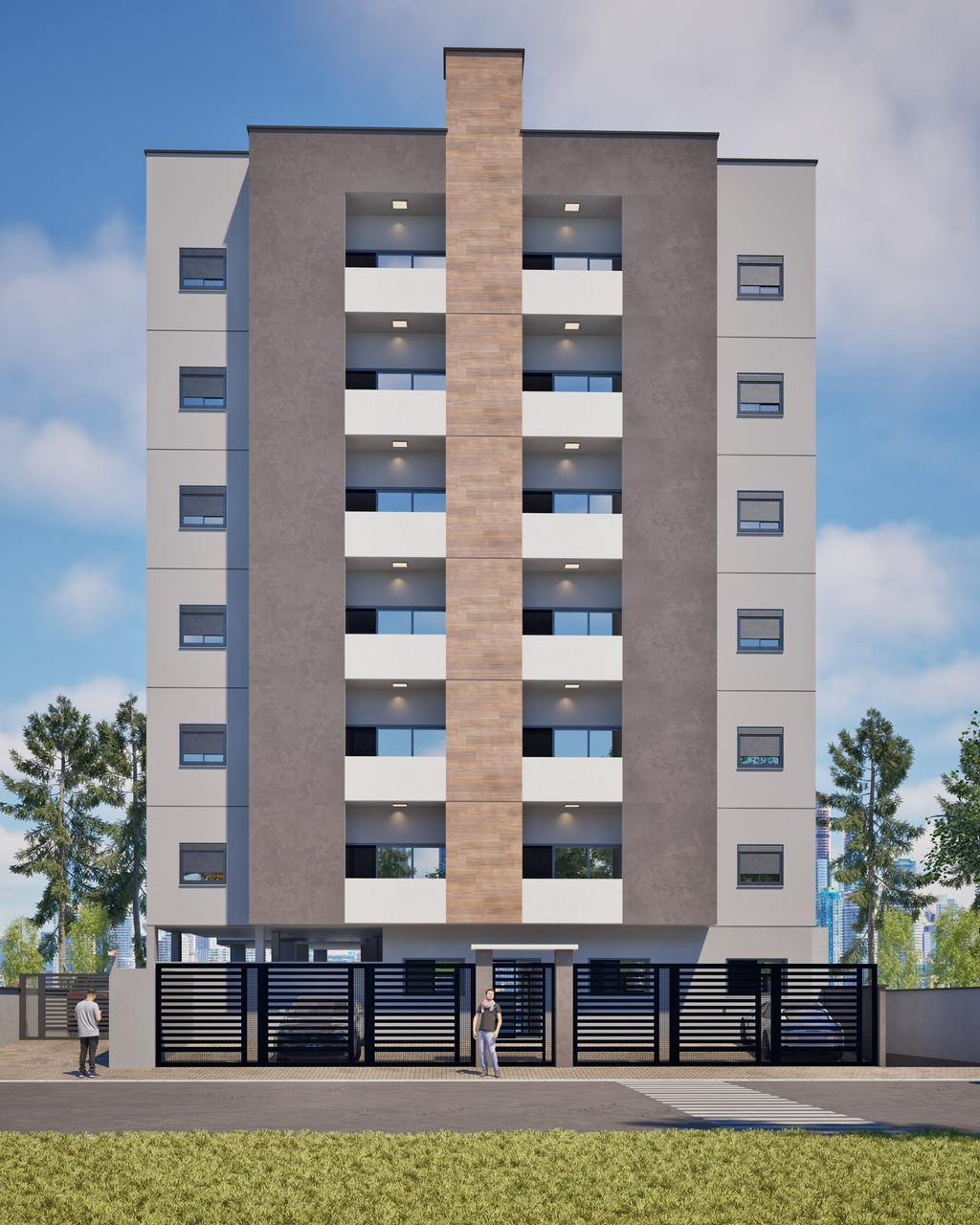 Fachada frontal do Residencial Mantiqueira